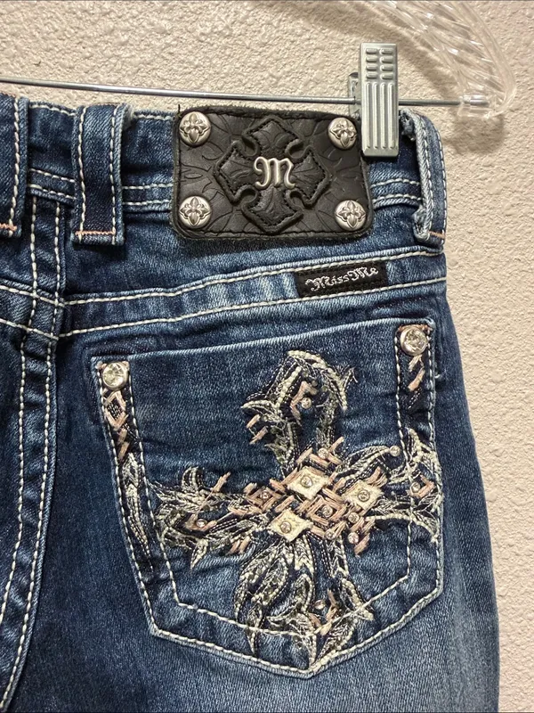 Vintage Y2k 00s Miss Me Bootcut Jeans - Image 3