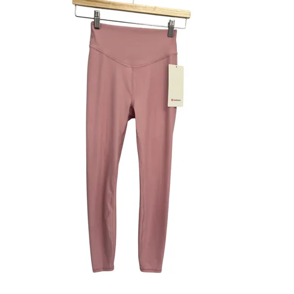 Lululemon Wunder Under SenseKnit HR Tight 25" Size 4 Pink Haze NWT Authentic - Image 5