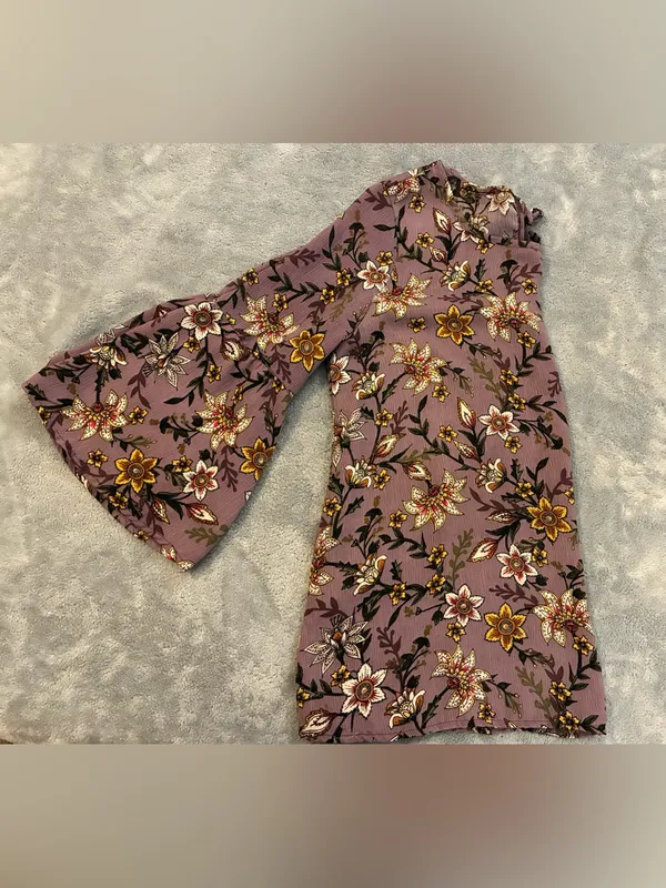 Women’s Promesa Brand floral purple Blouse Size Medium - Image 8