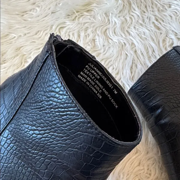 Steve Madden Julianne Black Crocodile Boots - Image 5