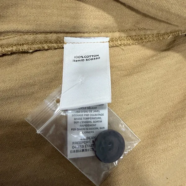 LL Bean Wide Wale Corduroy Button Up Cotton Shirt Jacket Size‎ MEDIUM Pockets - Image 12