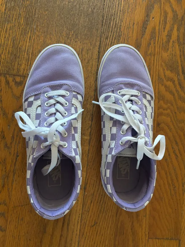 Vans Purple and White Checkered - Image 2
