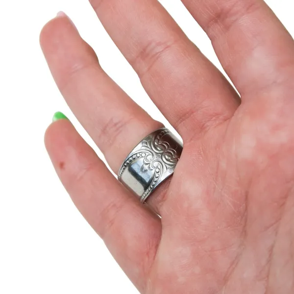 Vintage Silver Spoon Ring - Image 5