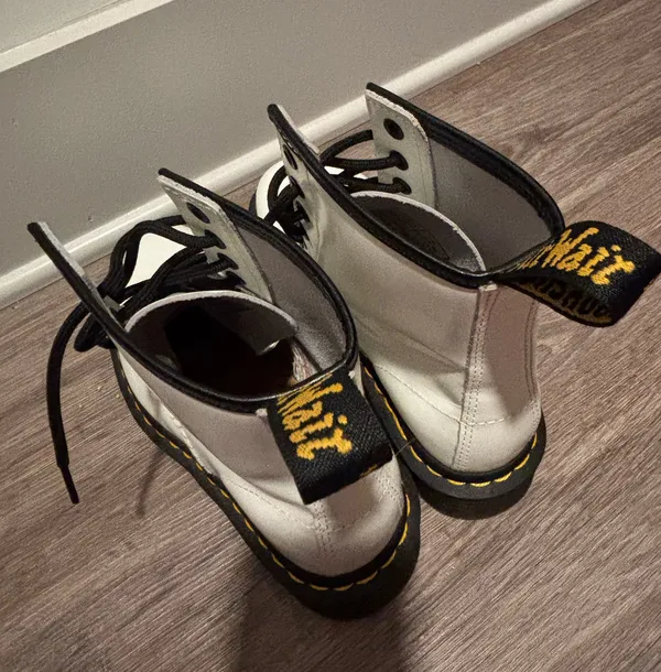 Women’s White Luana Dr. Martens Boots 5 - Image 2