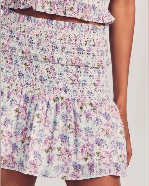 LoveShackFancy Camilla Mini Skirt - Image 3