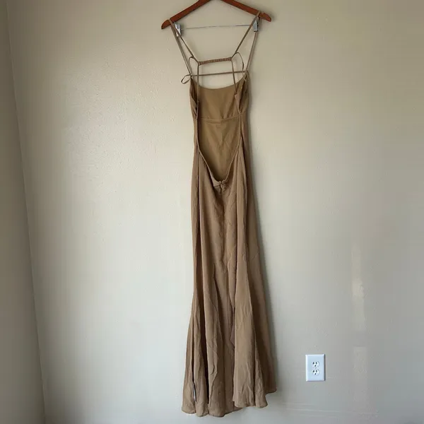 ASOS Tan Strappy Maxi Dress Size 8 - Image 8