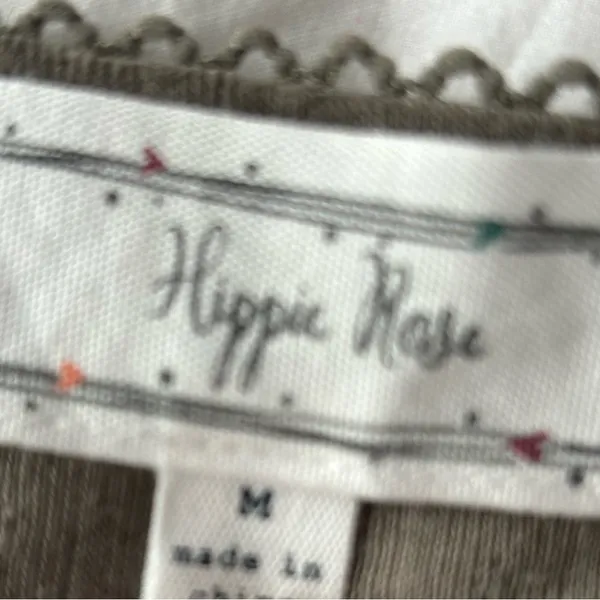 HIPPIE ROSE pointelle ribbed cami rose babydoll top - Image 2