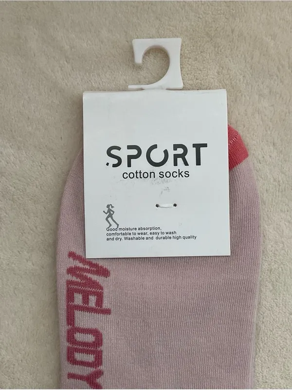 Sporto Pink Ankle Socks with Coral Accents - Image 3