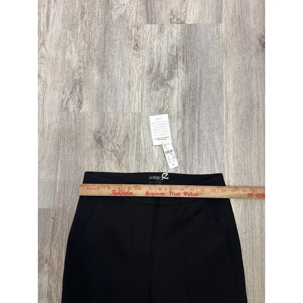 J.Crew Kate Straight Leg Pants Black Perfecting Pockets Size 2 New With Tags - Image 8