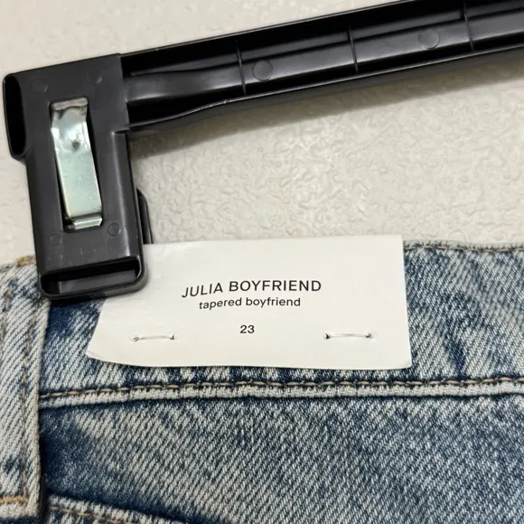 NWT 7 For All Mankind Julia Jeans Sz 23 Distressed Tapered Boyfriend 90s Vintage - Image 14