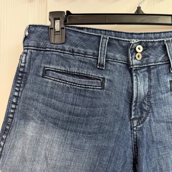 Ariat Ella trouser wide leg cotton stretch medium wash blue jeans vintage style - Image 2