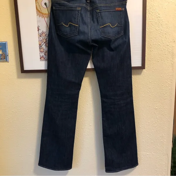 7 For All Mankind Bootcut Dark Wash Stretchy excellent condition Jeans 29 - Image 8