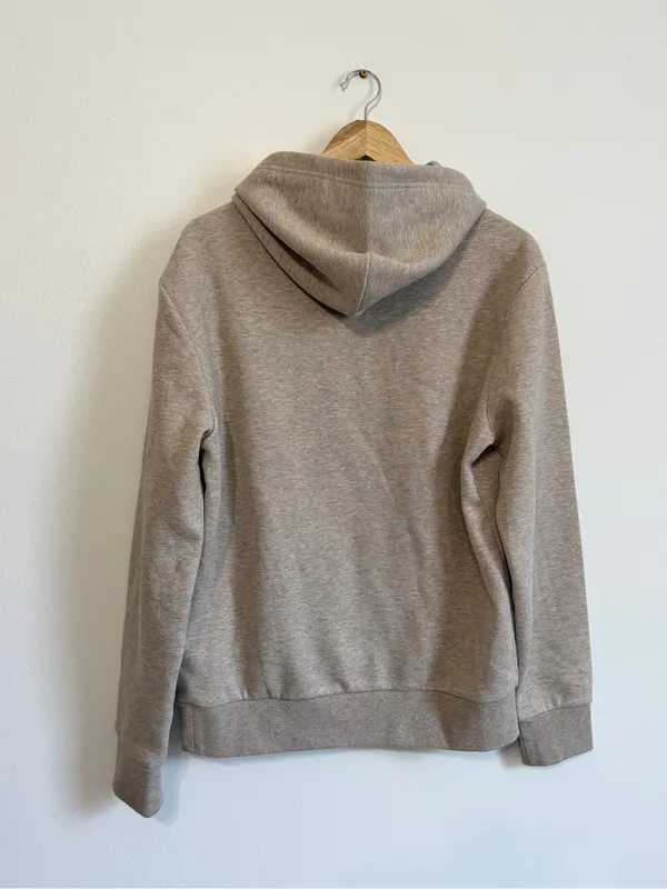Polo Ralph Lauren Cream Oversized Hoodie Size Medium Embroidered - Image 7