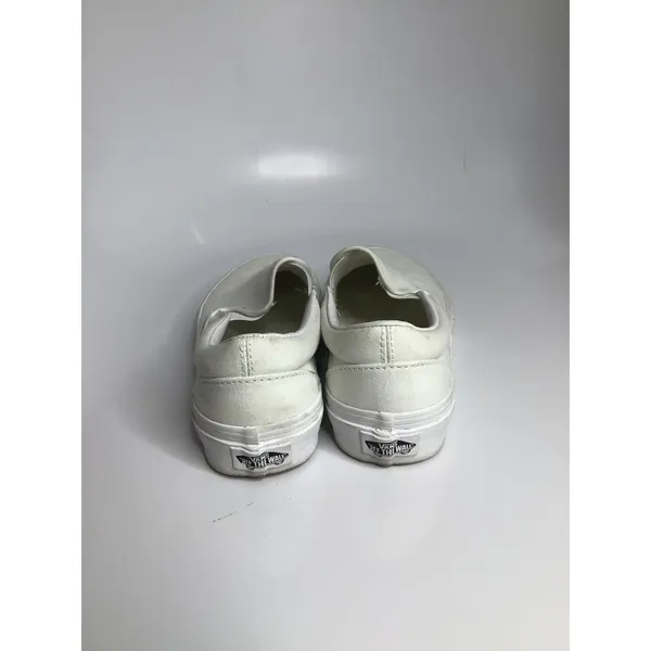 Vans Slip-On Shoes Womens 6 White Good Canvas Low Top Sneakers casual trendy - Image 5