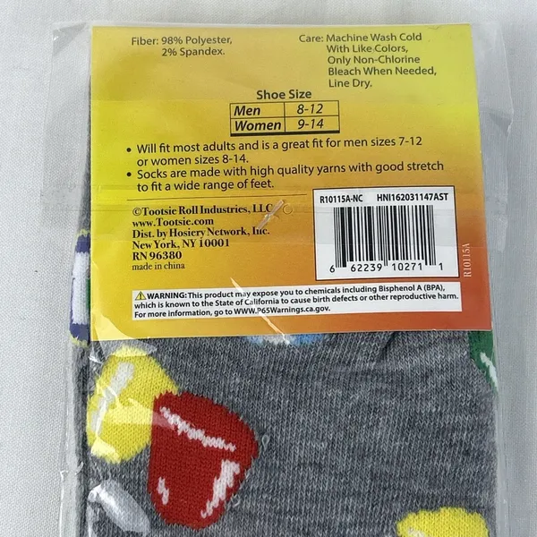 Retro Candy Novelty Crew Socks Women's Size 6-12 & 9-13 Fun l Lot of 4 New - Image 9