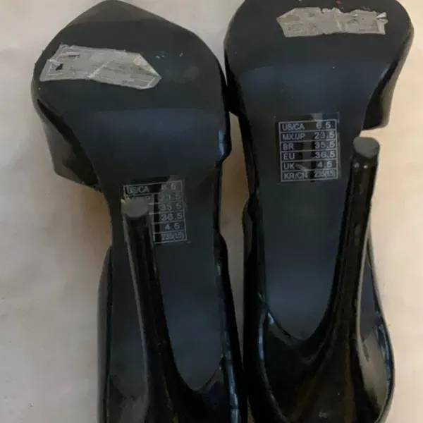 Forever 21 Black Patent Leather Stiletto Heels - Image 6
