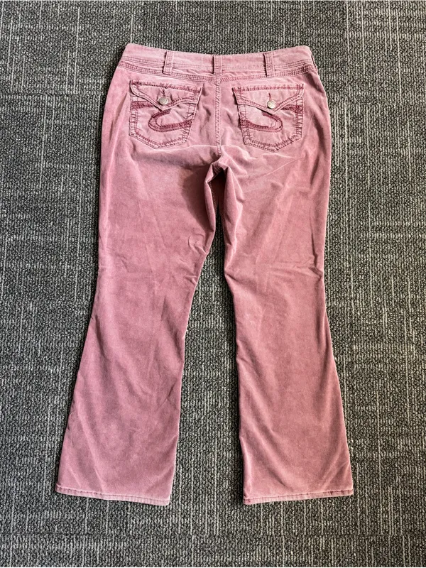 Silver Jeans Co. Suki Mid-Rise Bootcut Corduroy Pants Dusty Rose Sz 14 / 32 - Image 6