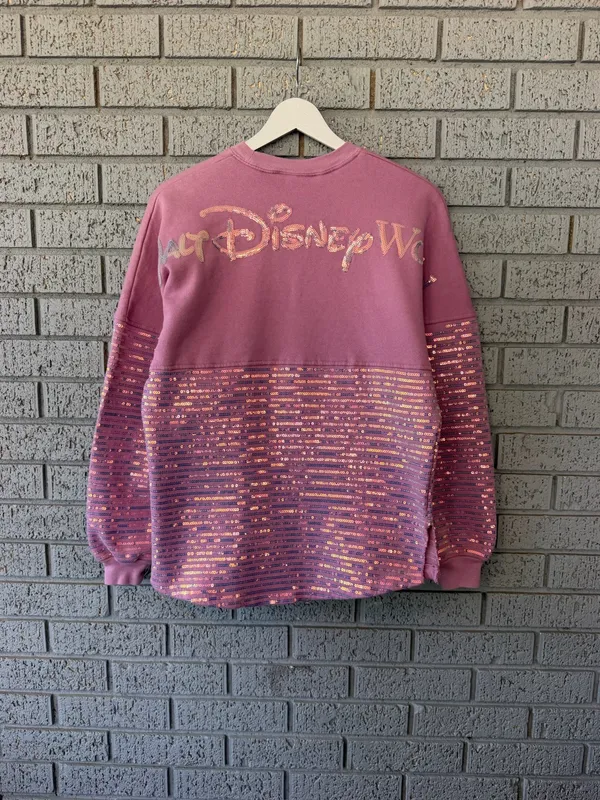 Disney World 50th Anniversary Sequin Spirit Jersey Sweatshirt Sparkle Size XS - Image 6
