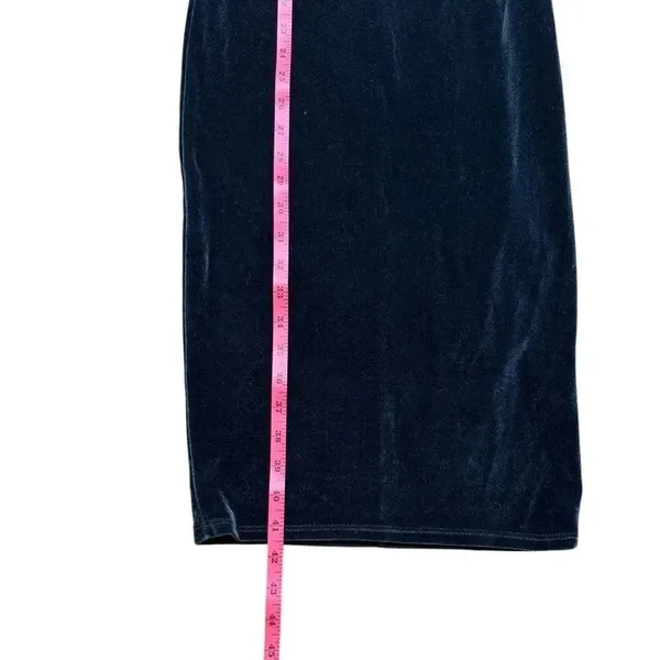 Love Culture Dark Gray Strappy Midi Bodycon tank Dress XS - Image 6