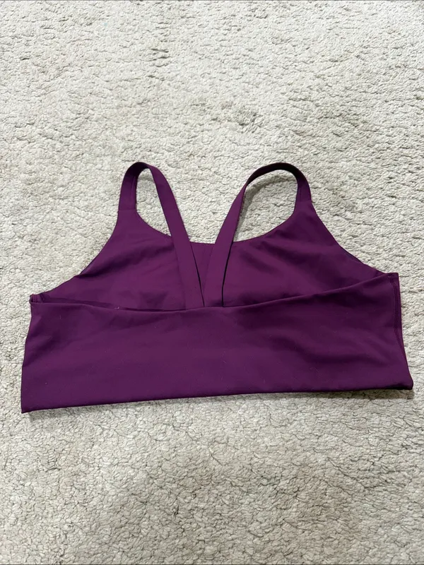 girlfriend collective Plum Purple Sports Bra XXL EUC - Image 2