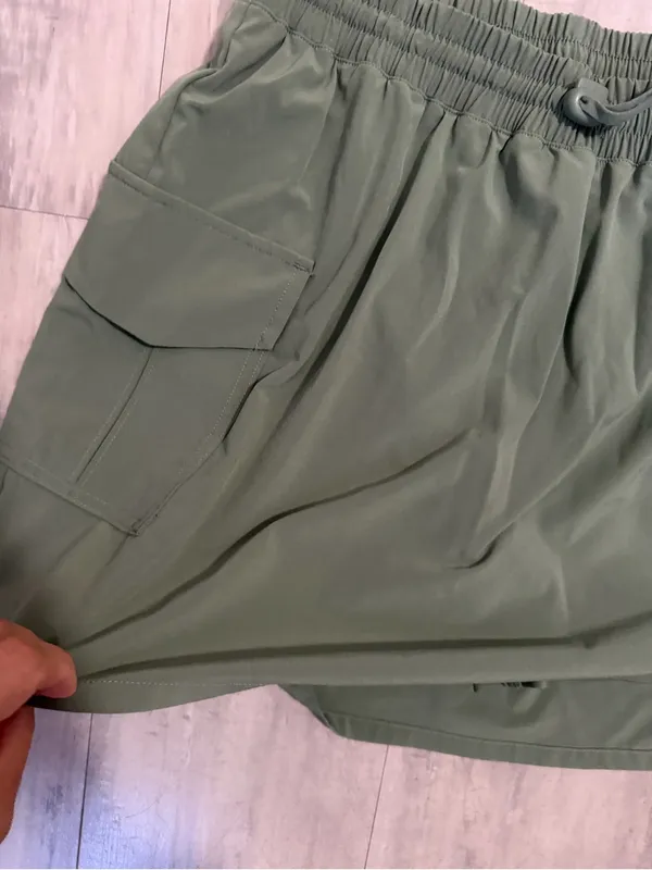 STYLUS Olive Green Mini Skirt with Cargo Pockets Size M - Image 3