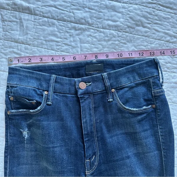 MOTHER The Looker Ankle Fray Jeans In Cat Attack 27 High Rise - Image 8