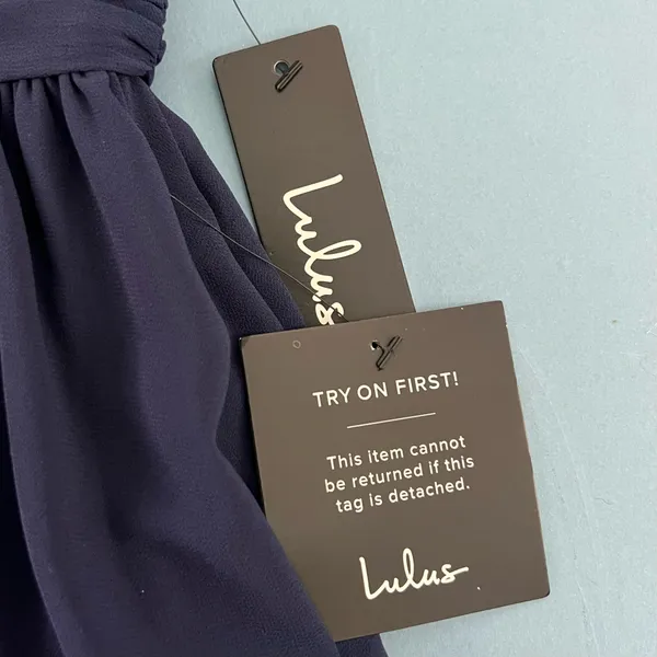 NWT Lulus Heavenly Hues Navy Slit Bridesmaid Maxi Dress - Image 6