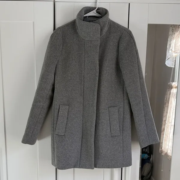 JCrew Charcoal Pea Coat - Image 5