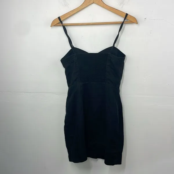 Aritzia Wilfred Dress Black Ducharme Linen Mini Coastal Whimsy Western size 0 - Image 8
