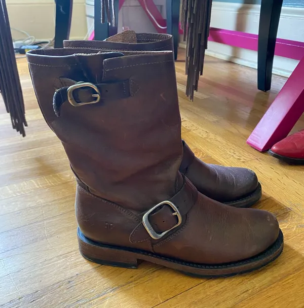 Frye Leather Brown Boots Veronica - Image 2