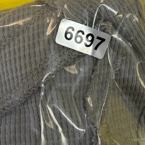 Soft Surroundings Womens Taupe Gray Waffle Knit Button Front Peplum Top 2CZ99 L‎ - Image 9
