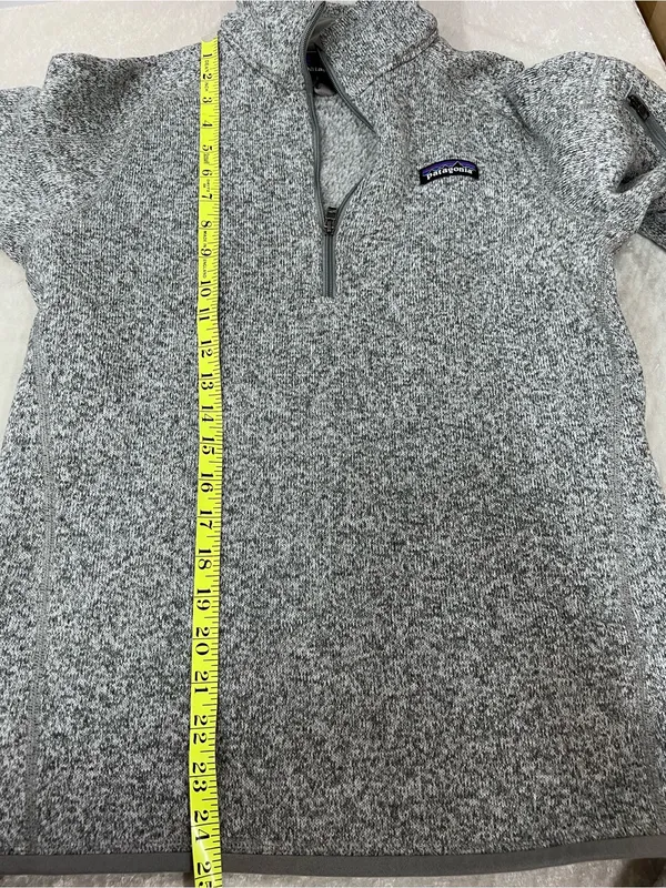 Patagonia Better Sweater Womens Medium‎ Gray Hiking Outdoors 1/4 Zip Gorpcore - Image 6