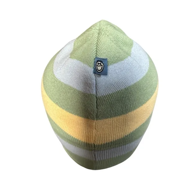Life is Good Unisex Green Yellow Beanie Cotton Stretch With Logo Winter Cozy - Image 3