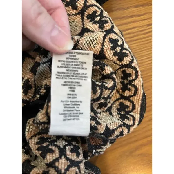 Free People Black Gold Tapestry Sleeveless Mini Dress Pockets Size 8 - Image 4