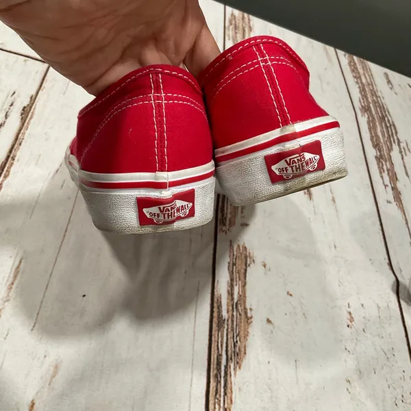 Vans Off The Wall Tb4r Red Canvas‎ Low Top Skate Shoes - Image 8