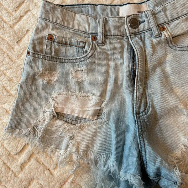 Garage Distressed Jean Shorts Size 0 - Image 2