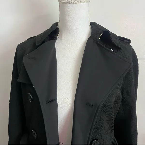 Altuzarra x Target • Black Snakeskin Pattern Trench Coat - Image 3