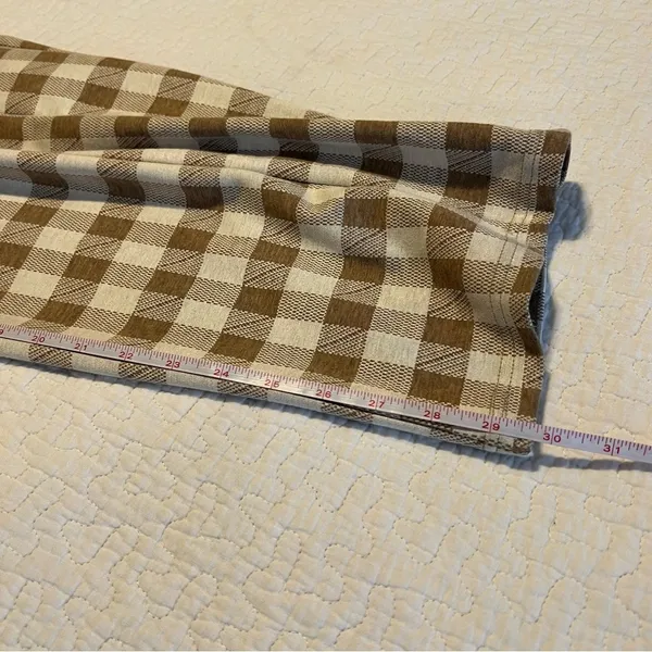 Anthropologie En Saison Brown Plaid Gingham Jumpsuit XS - Image 14