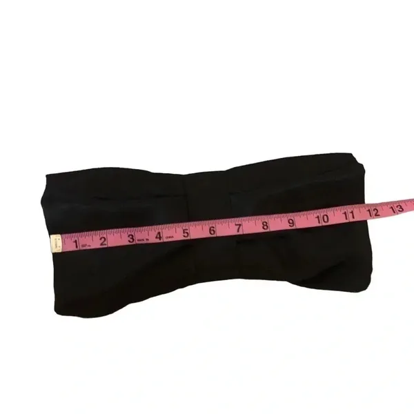 New Black satin formal coquette Bow purse evening bag. clutch classic black tie - Image 11