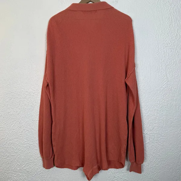 Free People Beach Picnic Sweater Romper Pink Palisades Linen Blend Size Small - Image 3