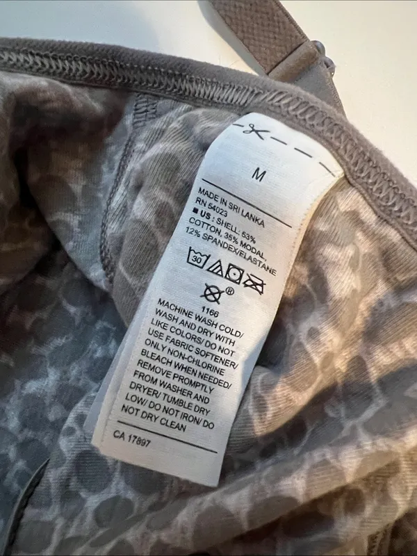 Old Navy Grey Leopard Print Stretch Bralette - Image 4