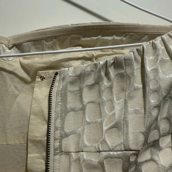 American Eagle Cream Strapless‎ Dress Size 6 - Image 6