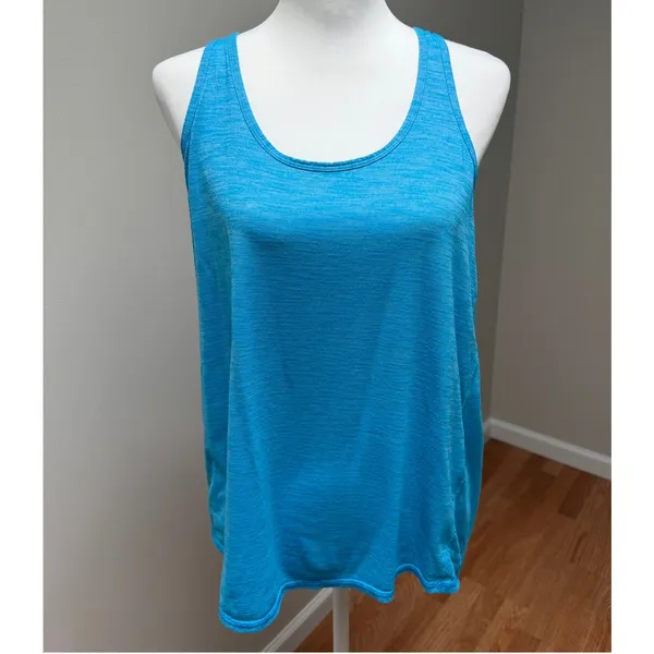 Lululemon Salute Sun Singlet II Tank Kayak Blue Luon Yoga Athletic Womens Sz 4-6 - Image 6