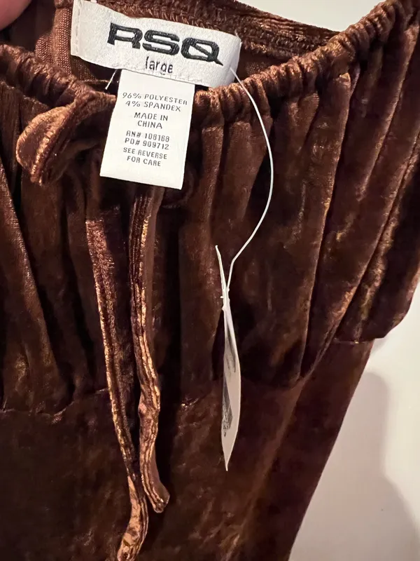 RSQ Crushed velvet spaghetti strap dress - Image 3