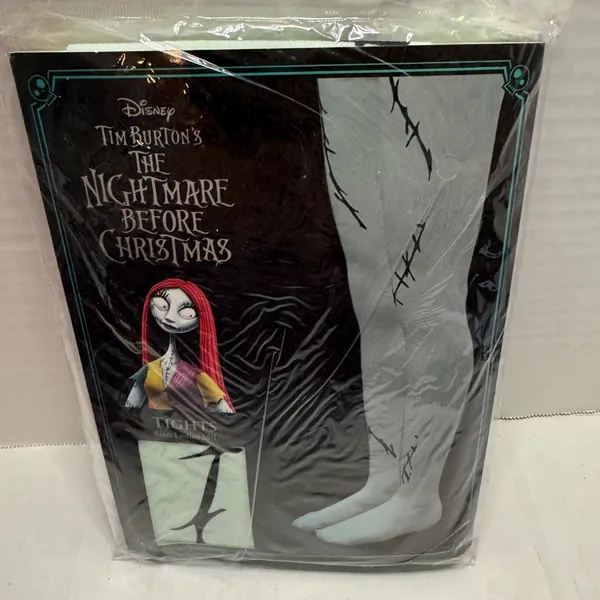 Disney Tim Burton's The Nightmare Before Christmas Tights Ladies M/L NEW NIP - Image 2