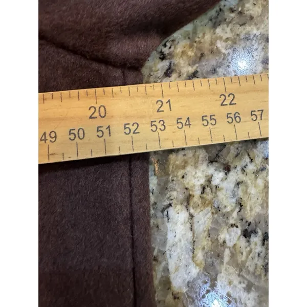 House of Harlow 1960 brown long wool-blend coat Size Medium Overcoat - Image 8