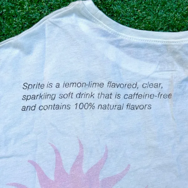 Sprite T Shirt Graphic Beige Tee New With Tags - Image 5