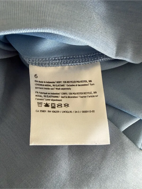Lululemon Softstreme Perfectly Oversized Cropped Crew Size 6 Utility Blue - Image 6