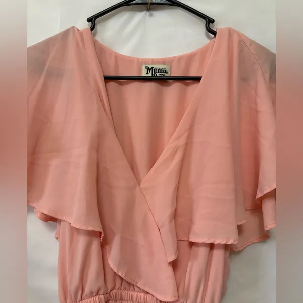 Show Me‎ Your MuMu Audrey Maxi Dress Size Small Womens Frosty Pink - Image 5