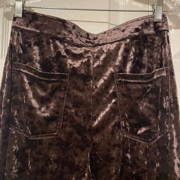 Halara Wide-Leg Faux Crushed Velvet Pull-on Pants - Image 7